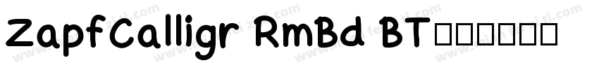 ZapfCalligr RmBd BT字体转换